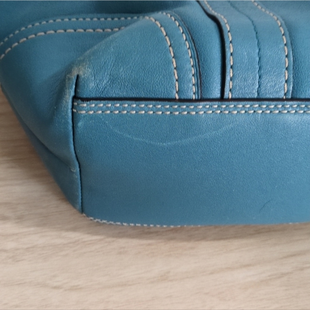 Coach Teal Tote Bag - Picture 6 of 12